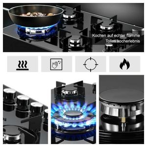 Vitrocéramique 3 Feux, Hobsir Plaque De Cuisson Vitrocéramique, Céramique Texturée En Verre