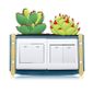 Maison Decoration Double Style C 3d Dessin Anime Cactus Enfants