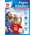 Papier Transfert T-Shirt pour Textiles de Couleur - 6 feuilles de papier A4 Transfert pour coton foncé-0