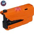 Bloque disque moto alarmé SRA ABUS Granit Detecto X-Plus 8077 II Orange-0