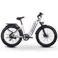 Vélo électrique Shengmilo, batterie Samsung 17,5 Ah 840 WH, gros pneus 26 x 3" et suspension de fourche avant-0