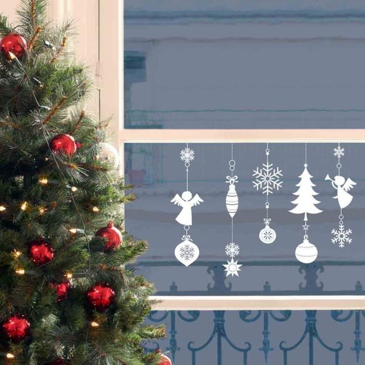 Homesticker Noel Deco De Noel Pour Fenetre Achat Vente Stickers De Noel Bientot Le Black Friday Cdiscount