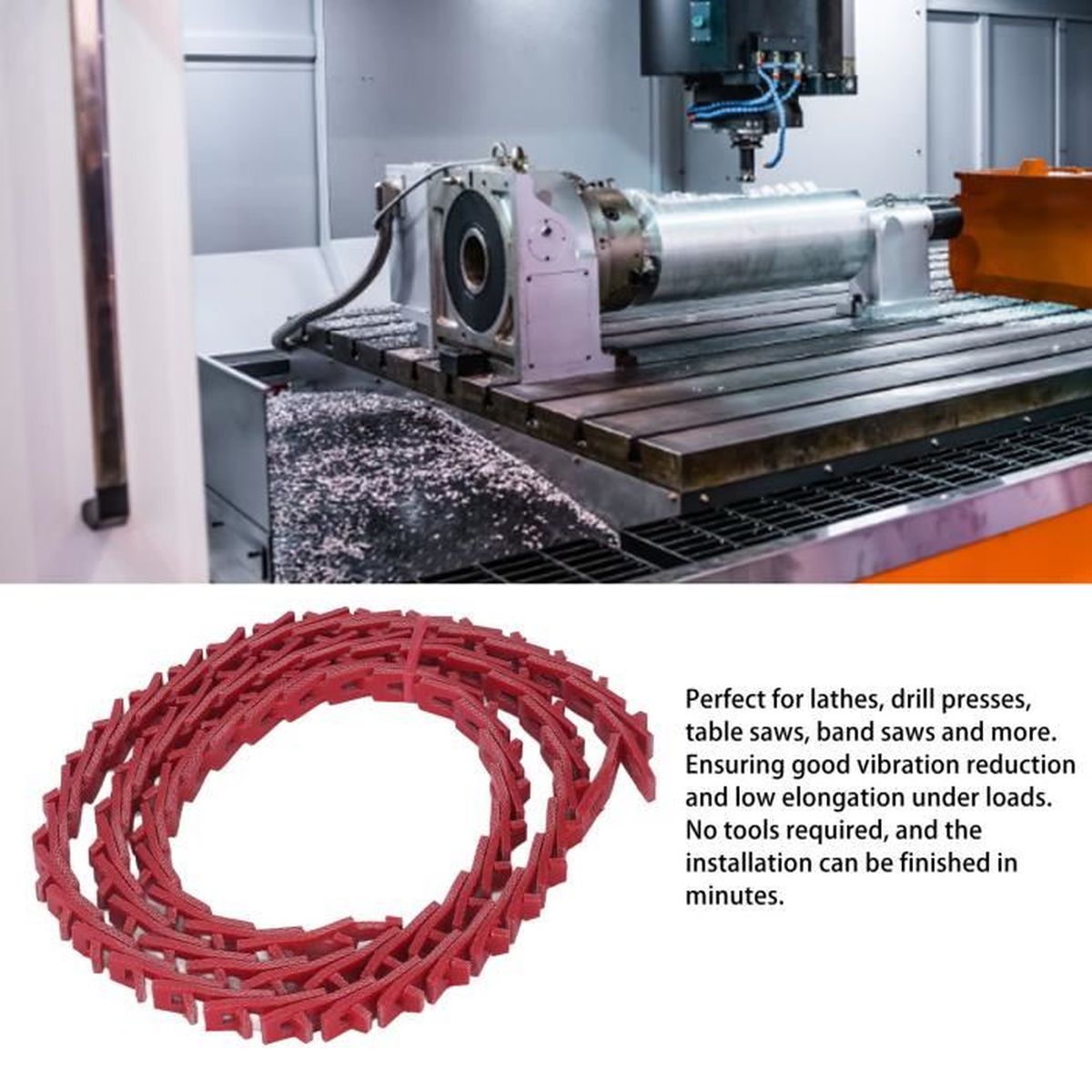 Cinghia Trapezoidale Power Twist 13x1200mm Tipo A Collegamento Regolabile Accessorio Per Tornio Sega | Leroy Merlin - 2