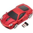 AS ANSELF Souris Rouge Sans fil 2,4 GHz en forme voiture Ferrari optique USB