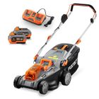 Tondeuse gazon batterie 40V (2X20V) - FUXTEC FX-E2RM43 - 43cm 2 batteries Li-Ion 4Ah, double chargeur 2,4A, bac 40L