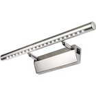 Lightess Lampe pour Miroir Tableau Applique Murale 5W LED avec Interrupteur en Acier inoxydable pour Salle de Bain Miroir - Blanc