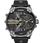 Montre DIESEL DZ7348 cuir noir multi-fuseaux