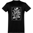 BRAND tee shirt homme humour | Cadeau imprimé en France | 100% coton, 185gr | l'apéro qui prend l'homme