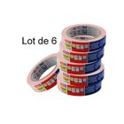 Ruban masquage Lot de 6 TESA KREPP - masquage supérieur délicat - Largeur 25mm