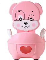 Siège de Toilette bébé Réducteur de WC Enfant Potty Pot Toilette Chaise pliable en Plastique Rose Antidérapant - Pink