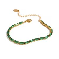 Yh239a vert - collier et Bracelet étanche en acier inoxydable pour femme, magnifique bijou à la mode, blanc,