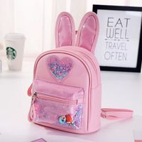 Rose - Kids Mini Backpack Purse Shinny Cute Rabbit School Bags for Baby Girls Kawaii Back To School Backpack