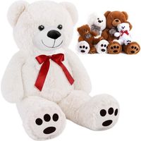 Monzana Ours en peluche 98cm Cheapo Blanc grand nounours jouet teddy bear enfant idée cadeau gros doudou