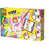 Kit Blow airbrush pens SES CREATIVE - Styliste pour enfant à partir de 5 ans