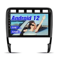 AWESAFE Autoradio Android 12 pour Porsche Cayenne 9PA 2002-2010(2Go + 32 Go)9 pouces avec Carplay GPS WiFi Bluetooth Android Auto