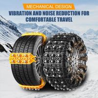 Chaînes à Neige Universelles Pour Voiture - Lot De 10 Attaches Antidérapantes - Pour Pneus Sur Neige, Boue - Urgence Hiver