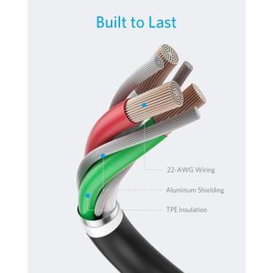 CÂBLE TÉLÉPHONE Anker cable iPhone,PowerLine II Câble Lightning ve