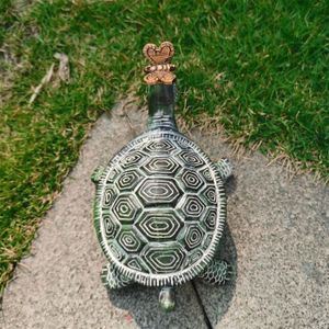 Pendentif tortue africaine Porte-clés en bronze - fabrication artisanale 