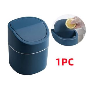 Petite Poubelle de Table, Mini Poubelle de Bureau Cuisine en Design  Plastique,Push Top Trash Can Rubbish Waste Dust Bin (Blanc) - Cdiscount  Maison