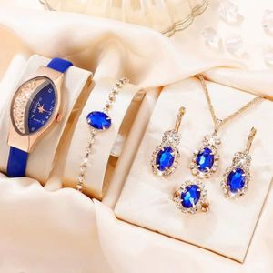 PARURE Ensemble 6 pcs Montre luxe femme parure bijoux col