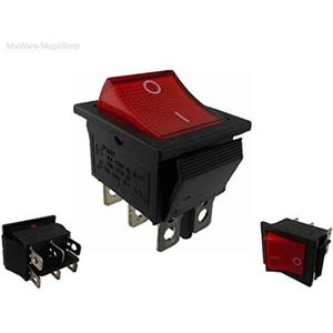 Interrupteur à Bascule (ON)-OFF-(ON) 20A - Marque OC-PRO, Référence 167226 - Neuf, Pour Projets électriques Ou Automobiles