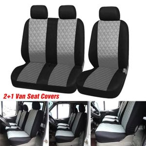 Housses Couvre Sieges Rouge-Noir Pour Ford Transit Custom 2013
