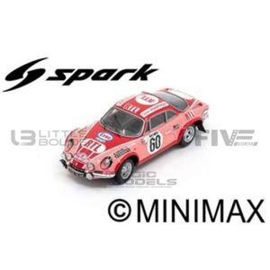 VOITURE - CAMION Voiture Miniature de Collection - SPARK 1/43 - ALPINE A310 - Monte Carlo 1972 - Pink / Red - S6109