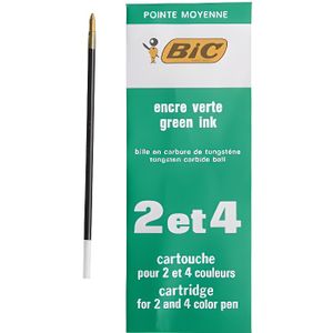 Recharge pour stylo bille BIC 4 couleurs - Pointe moyenne - Bleu - BIC -  Recharges encre stylos et stylos plume - Achat & prix