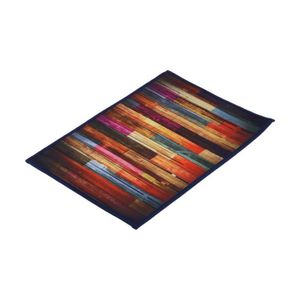 TAPIS DE BAIN  URB tapis antidérapant Tapis absorbant de grain de bois de couleur antidérapante lavable de tapis de porte pour la salle de
