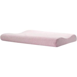 OREILLER Oreiller En Mousse À Mémoire De Forme - Pour Dormir Sur Le Dos Oreiller Ergonomique - Soutien Et Confort Toute La Nuit, Rose[u7885]