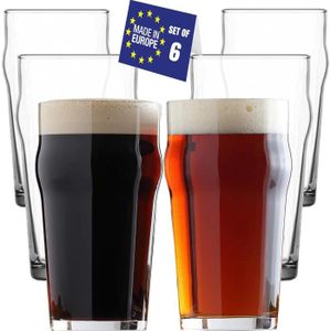 Verre à bière - Cidre NORDIC SCHILLER Verre a Biere, Lot de 6, 570ml, 10