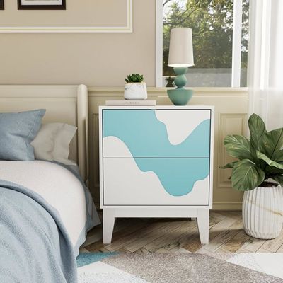 Vaguelly – Lit Double Et Tables De Nuit Miniatures En Bois – Accessoires De Chambre Pour Maison De Poupée, Décoration Réaliste 1:12