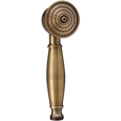 Pommeau De Douche Laiton 8 Pouces - Effet Pluie - Standard 1/2" - Robuste, Anti-Rouille - Noir/Bronze