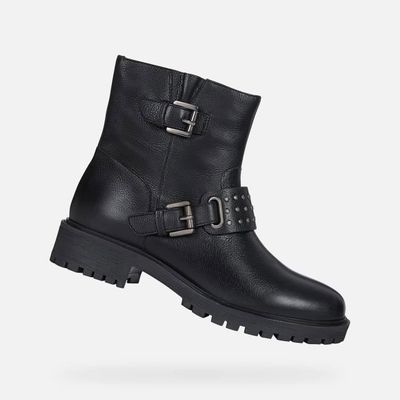 Bottines top motardes femme