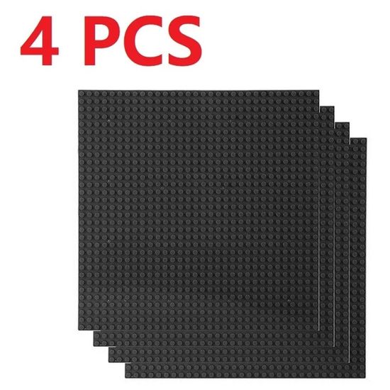 Q-Bricks – 4 Plaques De Base 20x20 Clous – Fabriqué En Italie – Pour Blocs De Construction