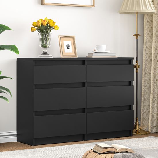 YITAHOME Commode 4 tiroirs, Commode Chambre Adulte en Tissu, Meuble de Rangement Chambre, Cae