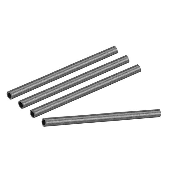 Tube Carré Fibre Carbone 4x4x3mm Intérieur Rond 200mm - Lot 2 Pièces Pultrudé
