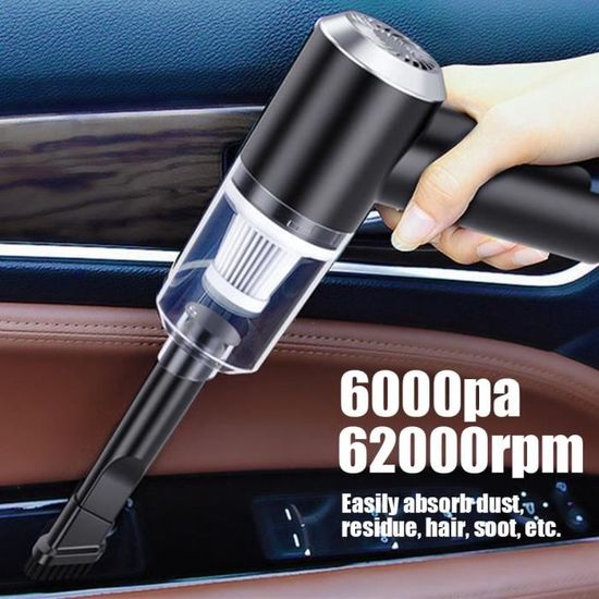 6000Pa Wireless Car Vacuum Cleaner Cordless Handheld Auto Vacuum Home & Car Dual Use Mini Vacuum Cleaner With Built-in Battrery