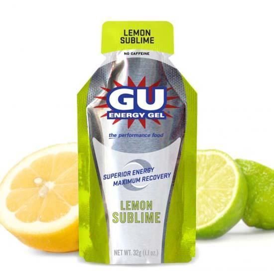 Gel énergie GU Sublime Citron - Lot De 24 Unités - Nutrition Sportive