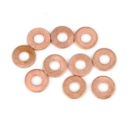 10 Rondelles Plates En Cuivre 22x27x1.5mm - Joints étanches Pour Bricolage, Marque Uxcell
