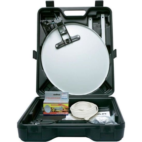 Telestar Parabola Satellitare Da Campeggio 35cm - Kit Completo Con LNB, Cavo, Bussola, Per Camper E Viaggi - Foto 6