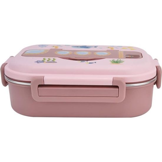 Boîte Bento 4 Compartiments Anti-brûlure En Acier Inoxydable Avec