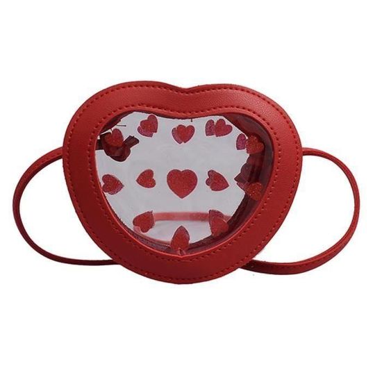 Sac à Bandoulière En Forme De Cœur Pour Femme - Petit Sac Porte-monnaie Tendance - Pour Soirée, Saint-Valentin