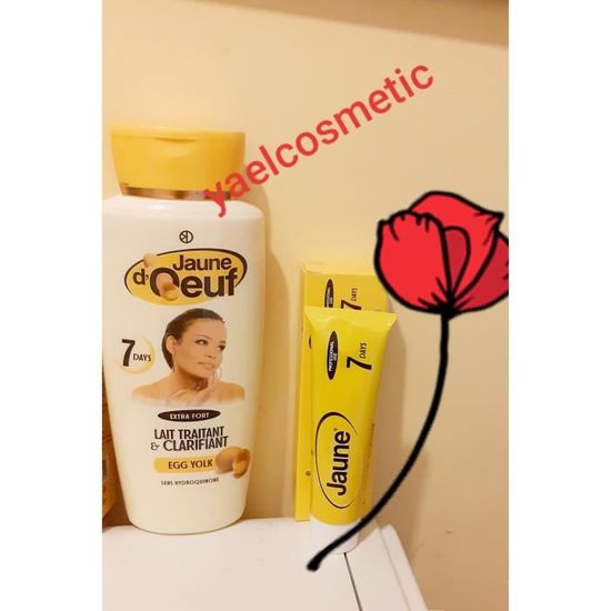 Crème éclaircissante Visage Jaune D'Oeuf - Traitement De Nuit 60 Ml - Pour Tous Types De Peau