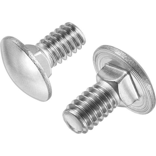 1/4-20x1-1/2 fil COMPLET acier inox 304 vis tête Hex 10pcs - eBay