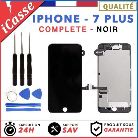 Écran Complet IPhone 6 Plus Noir – LCD Retina + Vitre Tactile + Châssis, Facile à Installer