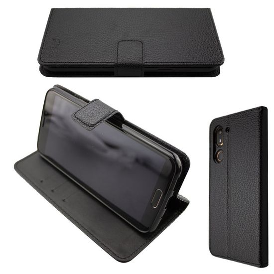 Étui Bookstyle En Simili Cuir Pour Doro 8100/8110/8200/8210/8220 - Bleu, Avec Porte-cartes Et Support