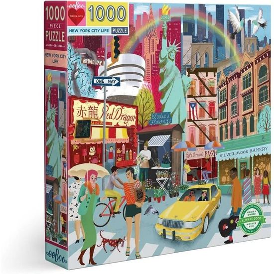 1000 Pièces New York City Life Puzzle En Carton Recyclé Pour ...