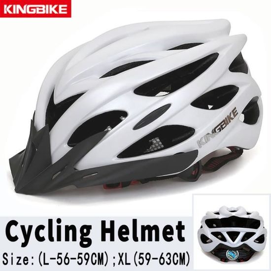 Casque Vélo Zacro Avec Lumière – CE CPSC, Sécurité Certifiée, Blanc, Taille Ajustable 54-63 Cm