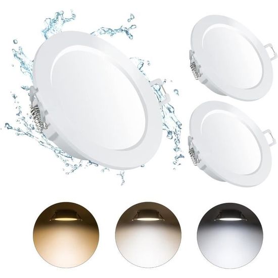 éclairage De Plafond Extra Plat - 5W 4000K - IP44 Pour Salle De Bain Spot Led Encastrable